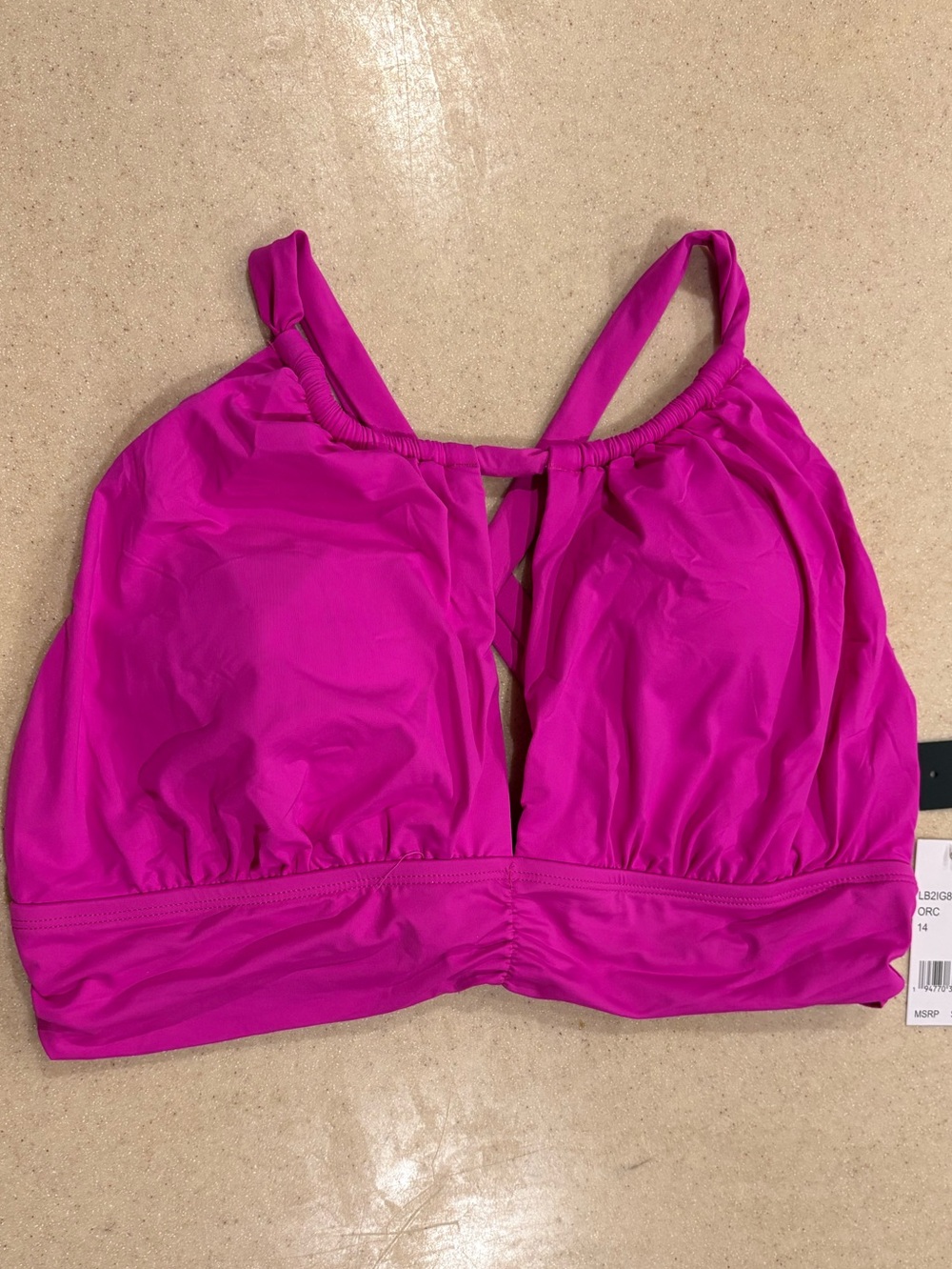 La Blanca Bright Fuchsia Swim Top